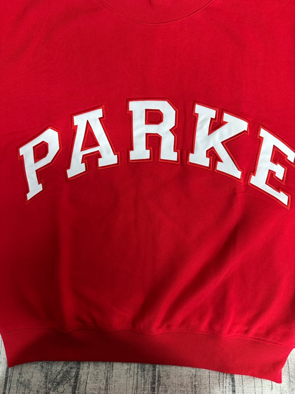 Parke Vintage College Style Red Pullover - Picture 3 of 6
